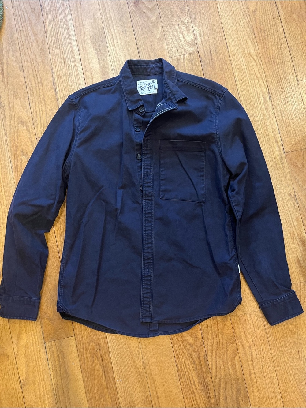 Topman Ltd London Dark Grey Button Down Men’s Small